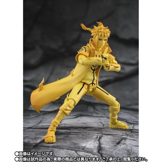 Naruto SHFiguarts Actionfigur Minato Namikaze (Kurama-Link-Modus) – Das Band des Lichts, das die Dunkelheit zerschmettert – 15 cm
