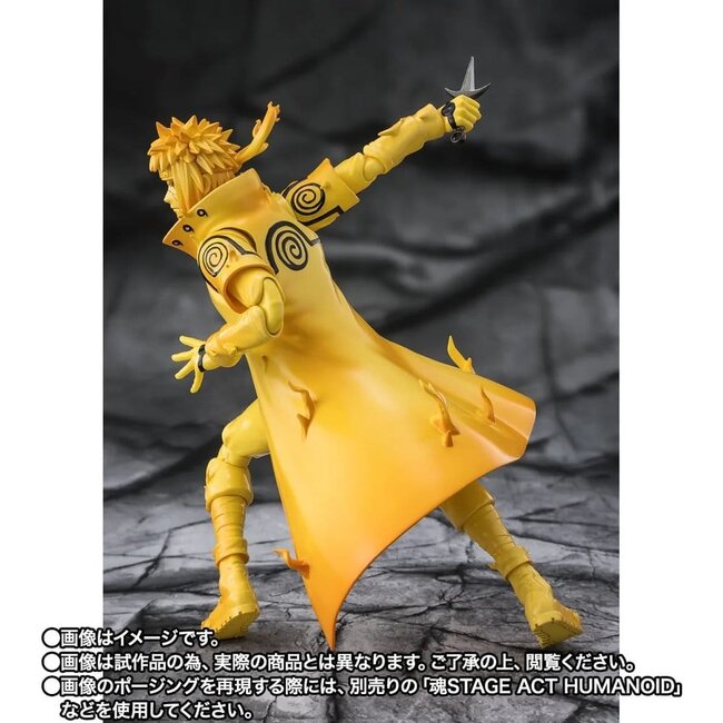 Naruto SHFiguarts Actionfigur Minato Namikaze (Kurama-Link-Modus) – Das Band des Lichts, das die Dunkelheit zerschmettert – 15 cm