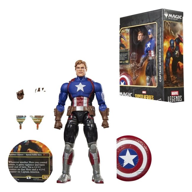 Magic: The Gathering: Marvel Super Heroes Marvel Legends Actionfigur Captain America (Avengers: Twilight) 15 cm