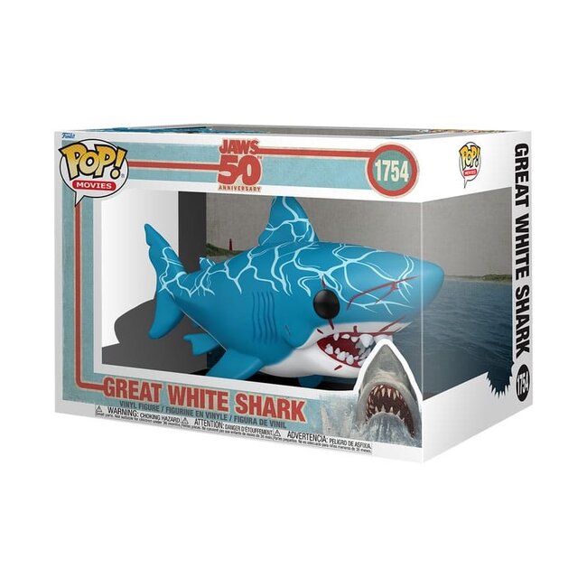 Der weiße Hai Super Sized POP! Vinyl Figur GWS (Retro) 15 cm