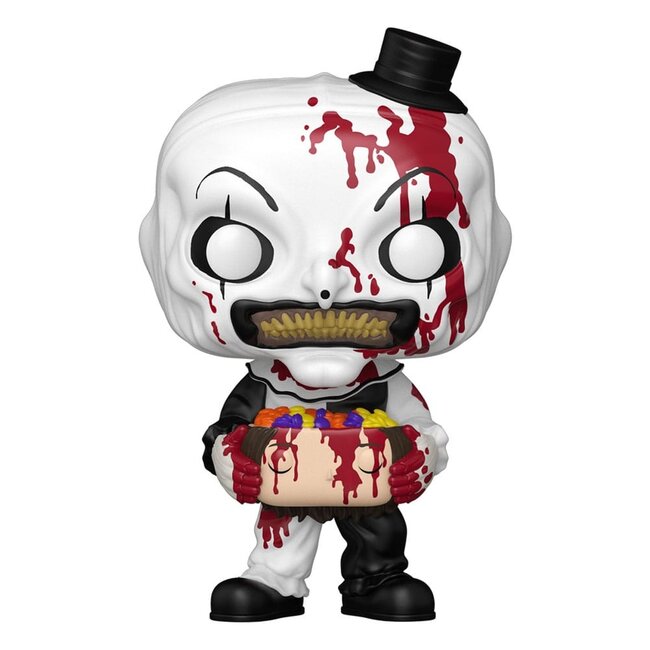 Terrifier 2 POP! Movies Vinylfigur Art der Clown mit Süßigkeitenkopf 9 cm