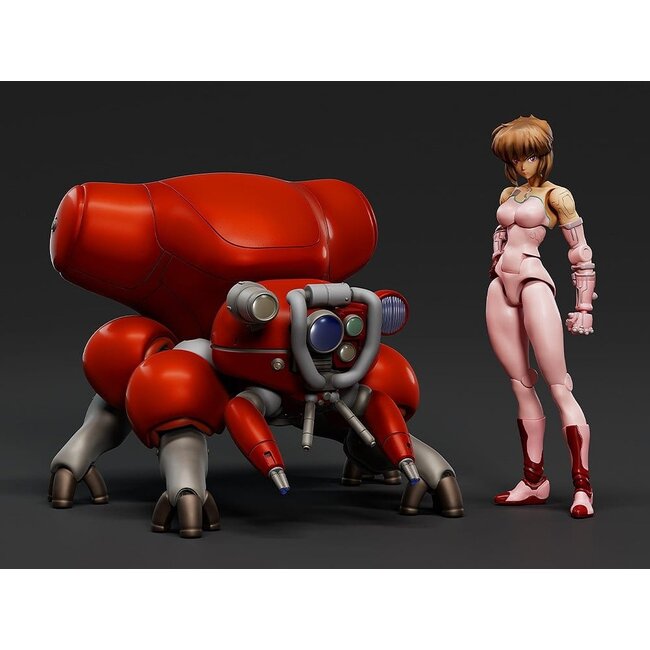 Ghost in the Shell PLAMAX Minimum Factory Plastikmodellbausatz Motoko Kusanagi mit Fuchikoma 8 cm