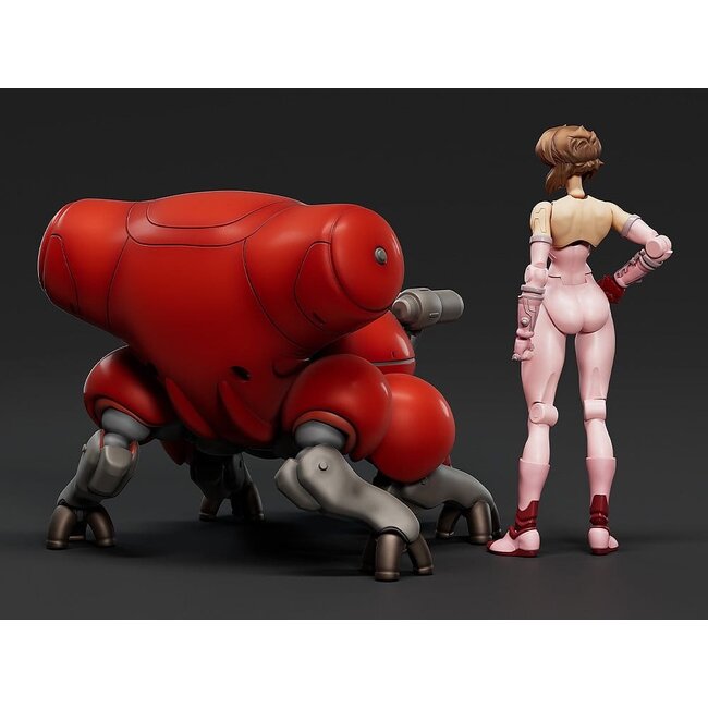 Ghost in the Shell PLAMAX Minimum Factory Plastikmodellbausatz Motoko Kusanagi mit Fuchikoma 8 cm