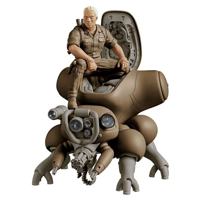 Ghost in the Shell PLAMAX Minimum Factory Plastikmodellbausatz Batou mit Fuchikoma 8 cm