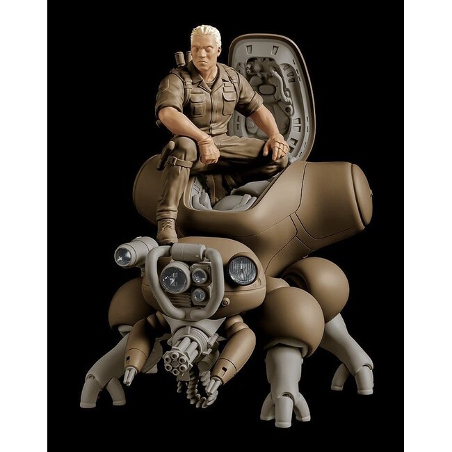 Ghost in the Shell PLAMAX Minimum Factory Plastikmodellbausatz Batou mit Fuchikoma 8 cm