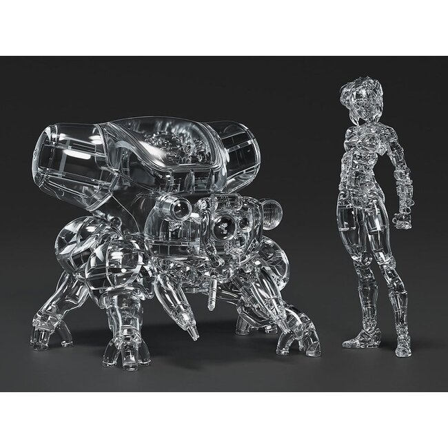Ghost in the Shell PLAMAX Minimum Factory Plastikmodellbausatz Motoko Kusanagi mit Fuchikoma: Thermoptische Tarnung Ver. 8 cm