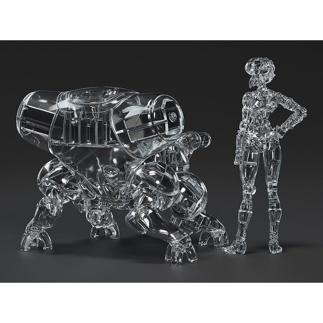 Ghost in the Shell PLAMAX Minimum Factory Plastikmodellbausatz Motoko Kusanagi mit Fuchikoma: Thermoptische Tarnung Ver. 8 cm