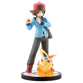 Kotobukiya Pokémon ARTFX J PVC Figure 1/8 Hilbert with Victini 20 cm Kotobukiya Pokémon ARTFX J PVC Figure 1/8 Hilbert with Victini 20 cm