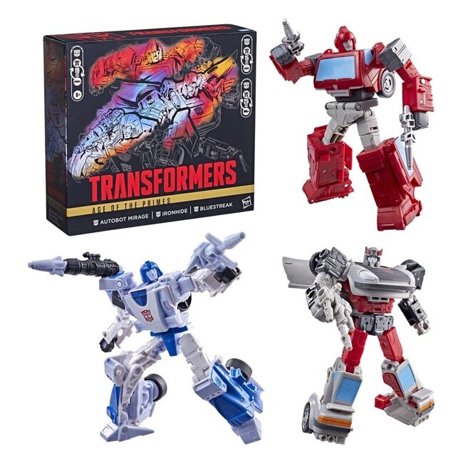 Transformers Age of the Primes Action Figure 3-Pack Autobot Mirage & Bluestreak & Ironhide