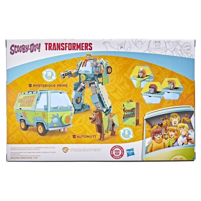 Transformers x Scooby-Doo Actionfiguren-Doppelpack: Mysterious Prime & Automutt (15 cm)