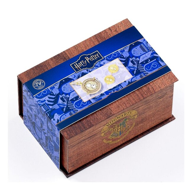 Harry Potter: Hermine Zaubertrank-Zeitumkehrer-Halskette und Ohrringe Geschenkset (Goldfarben)