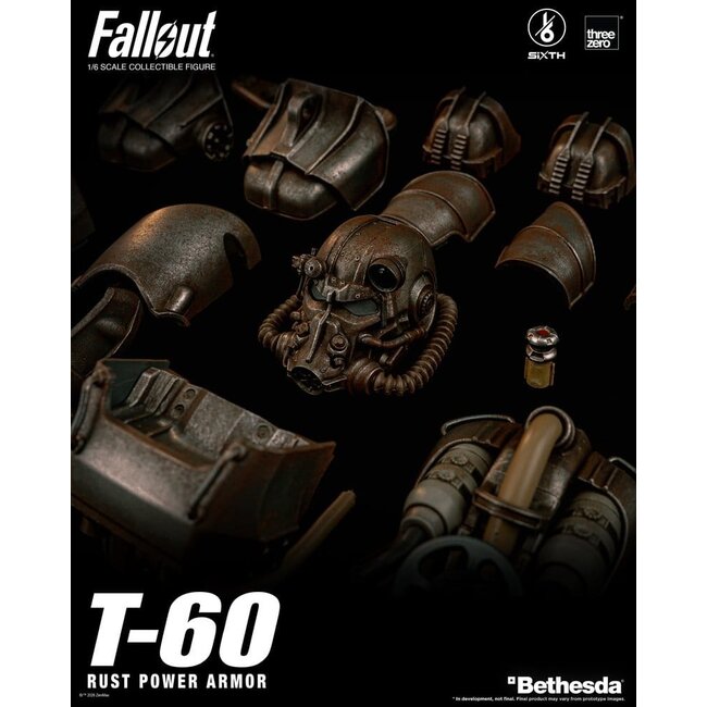 Fallout Action Figure 1/6 T-60 Rust Power Armor