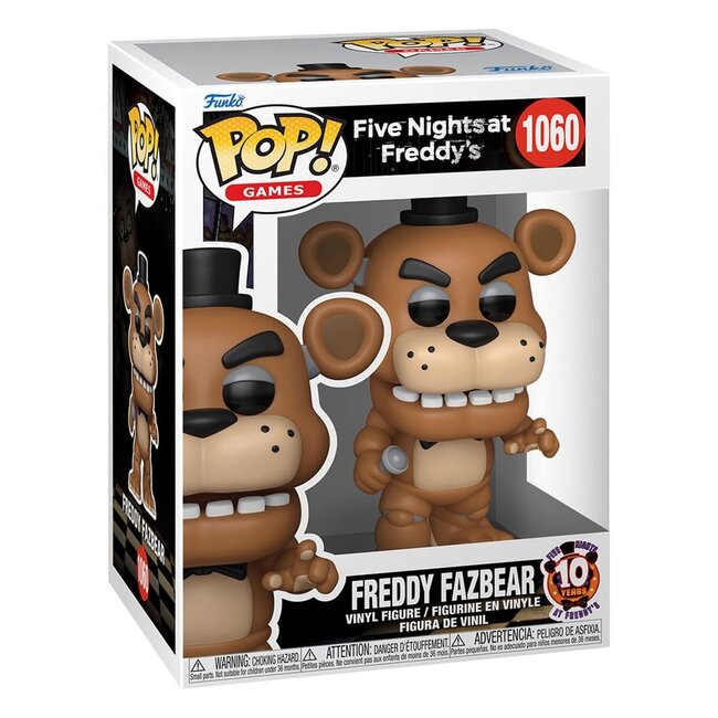 Five Nights at Freddy's POP! Vinylfigur zum 10-jährigen Jubiläum – Freddy 9 cm