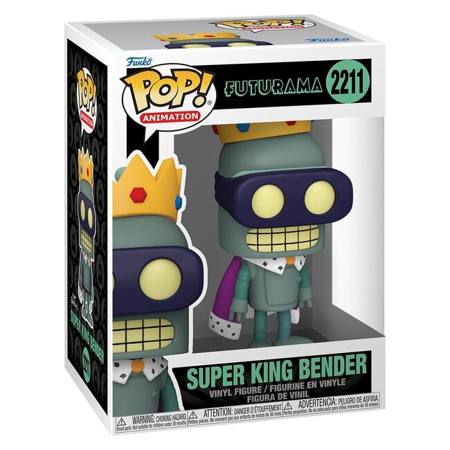 Futurama Pop! Animation Vinyl Figure Super King Bender 9 cm
