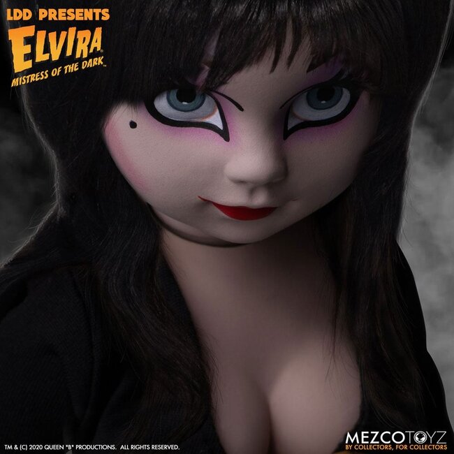 Elvira, Herrin der Dunkelheit, Living Dead Dolls Puppe Elvira, 25 cm