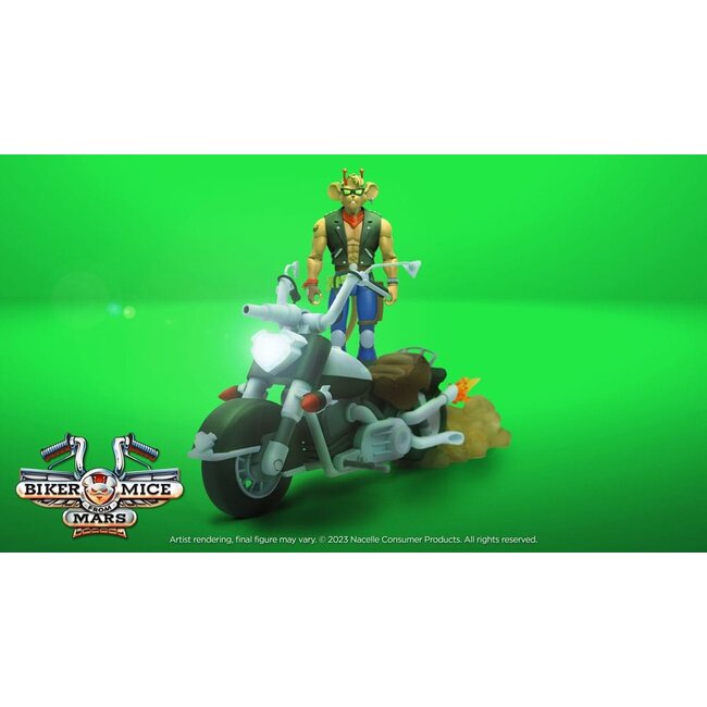 Biker Mice From Mars Vehicle Throttle's Martian Monster Bike 23 cm