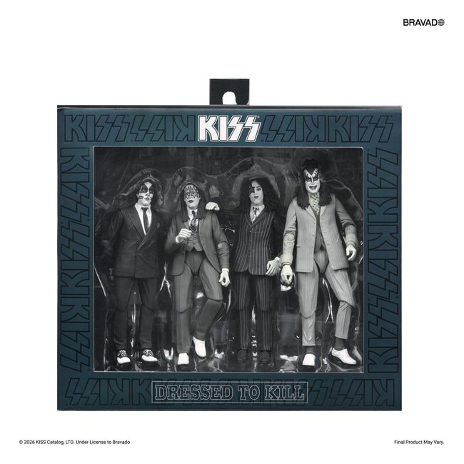 KISS Action Figures 4-Pack Dressed to Kill Album Cover 18 cm