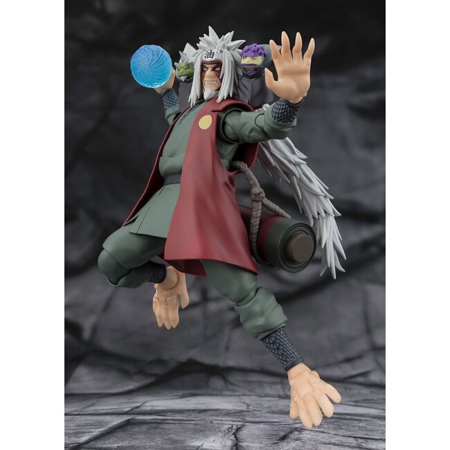 Naruto SHFiguarts Actionfigur Jiraiya, Meister des Helden aus Konoha (Sage-Modus-Set), 17 cm
