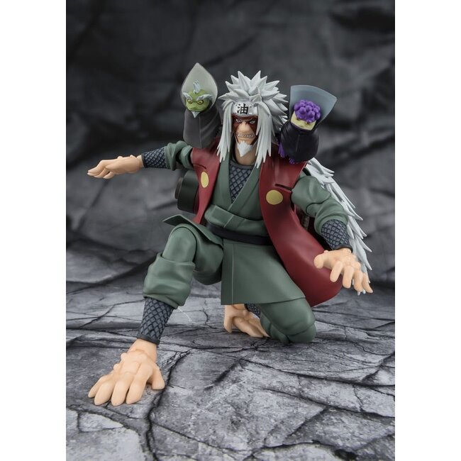 Naruto S.H.Figuarts Action Figure Jiraiya Hidden Leaf Heroic Master Sage (Sage Mode Set) 17 cm