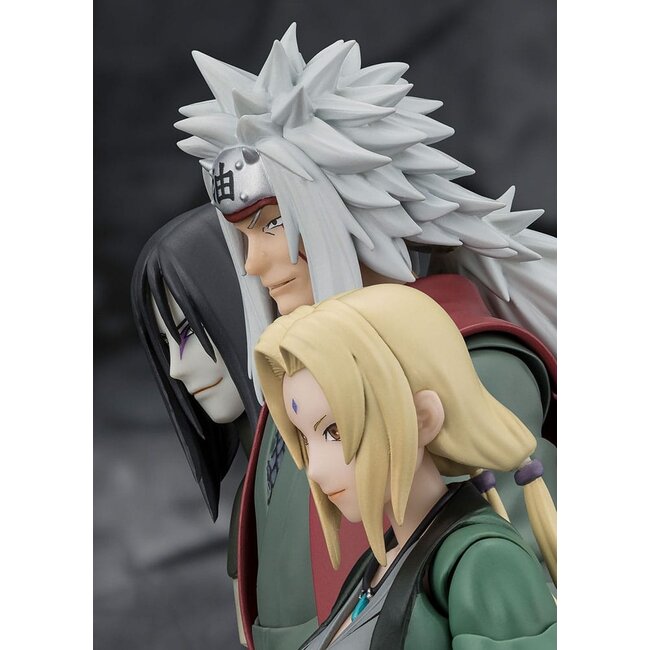 Naruto SHFiguarts Actionfigur Jiraiya, Meister des Helden aus Konoha (Sage-Modus-Set), 17 cm