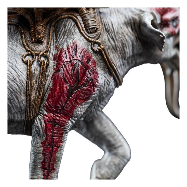 Lord of the Rings Mini Statue Mumak in Battle 17 cm