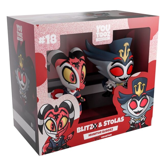 Helluva Boss Vinylfiguren Blitzo & Stolas Monitor Buddiez