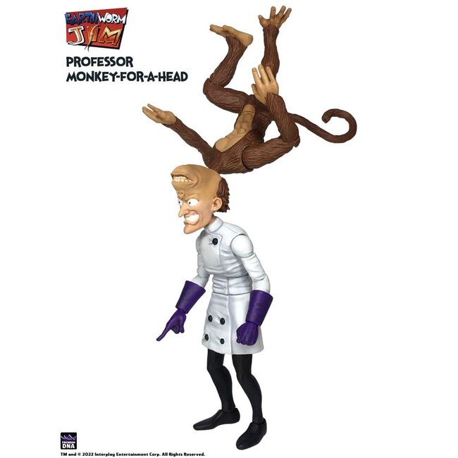 Earthworm Jim Actionfigur Welle 1: Professor Monkey-For-A-Head 28 cm