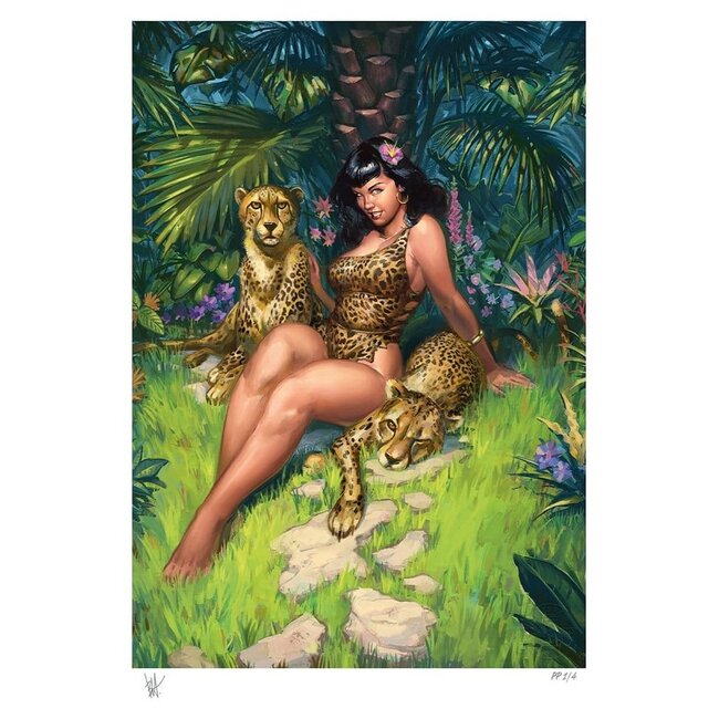 Bettie Page Fine Art Print Jungle Bettie 46 x 61 cm - unframed