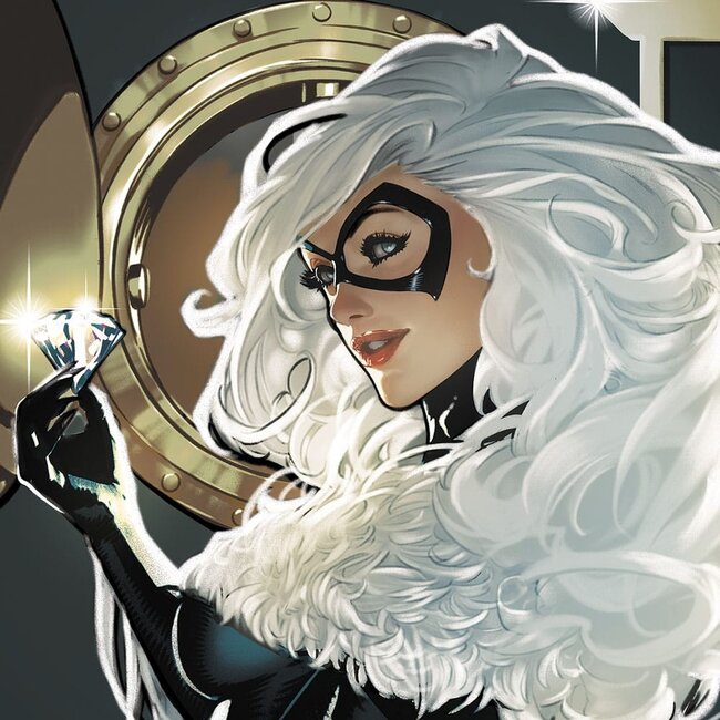 Kunstdruck „The Amazing Spider-Man: Cosmic Black Cat“, 61 x 41 cm – ungerahmt