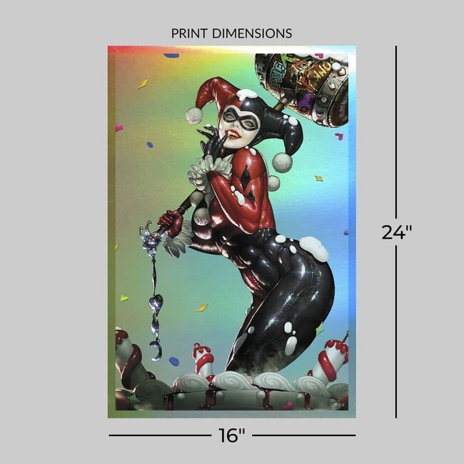 DC Comics Kunstdruck Harley Quinn (Exklusive Edition) 41 x 61 cm - ungerahmt