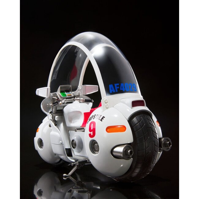 Dragon Ball SH Figuarts Fahrzeug mit Figur Bulmas Motorrad Hoipoi Capsule Nr. 9 17 cm