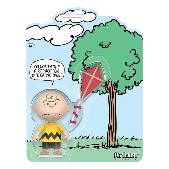 Peanuts ReAction Actionfigur Charlie Brown und der Drachen fressende Baum (Comic-Panel) 9 cm