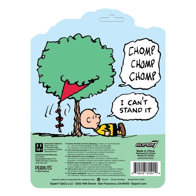 Peanuts ReAction Actionfigur Charlie Brown und der Drachen fressende Baum (Comic-Panel) 9 cm