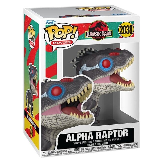 Jurassic Park POP! Movies Vinylfigur Alpha Raptor 9 cm