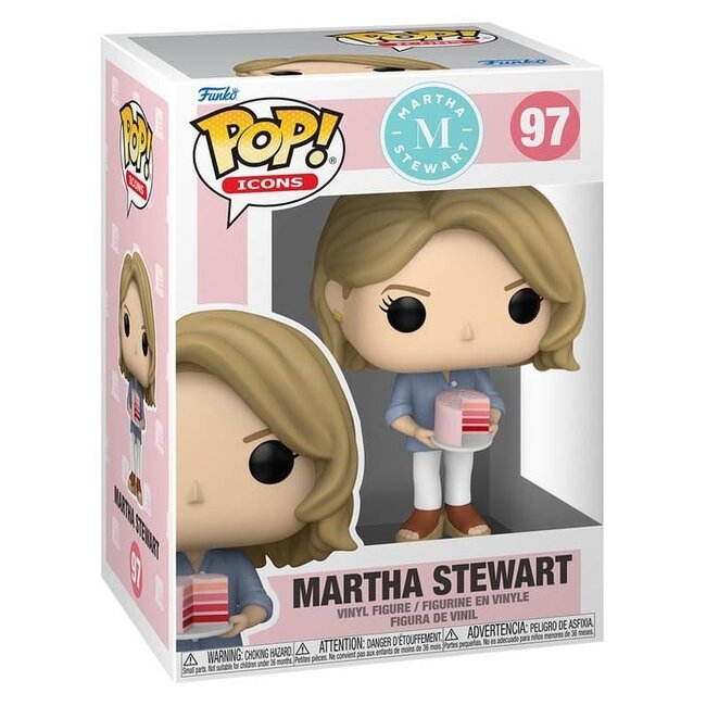 Martha Stewart POP! Icons Vinyl Figure Martha Stewart (with Cake) 9 cm