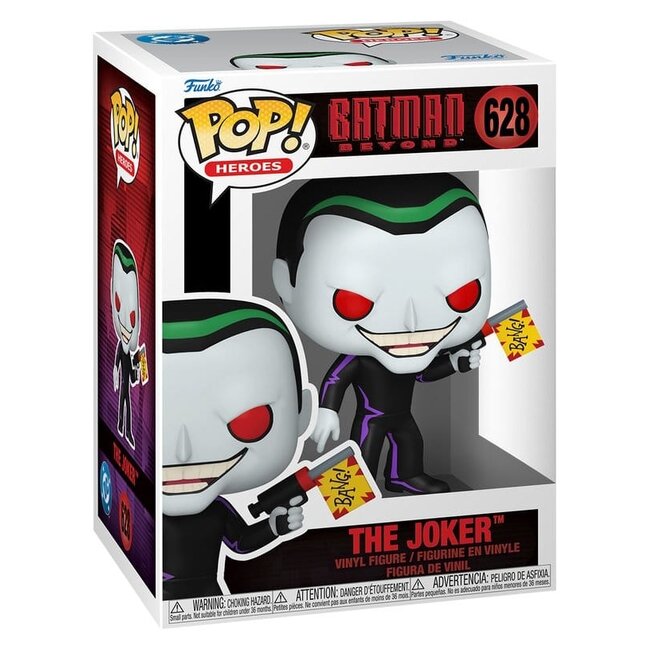 Batman Beyond: Rückkehr des Jokers POP! Heroes Vinyl-Joker mit Pistole, 9 cm