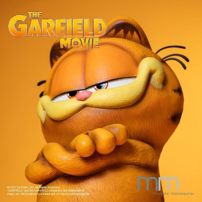 Garfield-Filmfigur in Lebensgröße, 90 cm