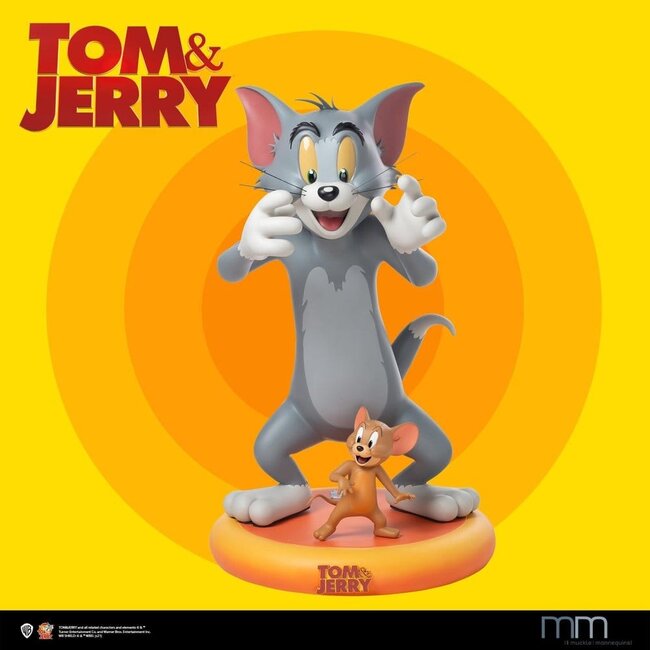 Tom & Jerry Figurenset in Lebensgröße 91/25 cm