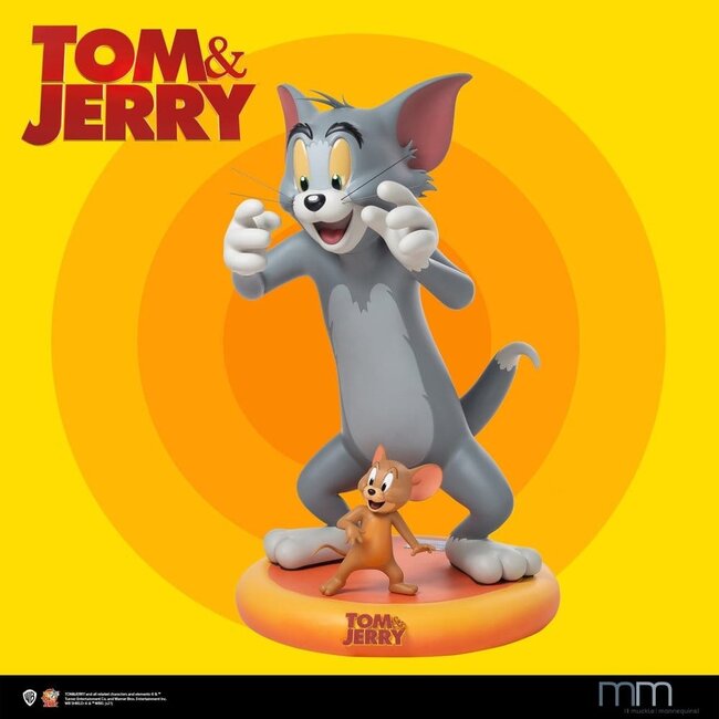 Tom & Jerry Figurenset in Lebensgröße 91/25 cm