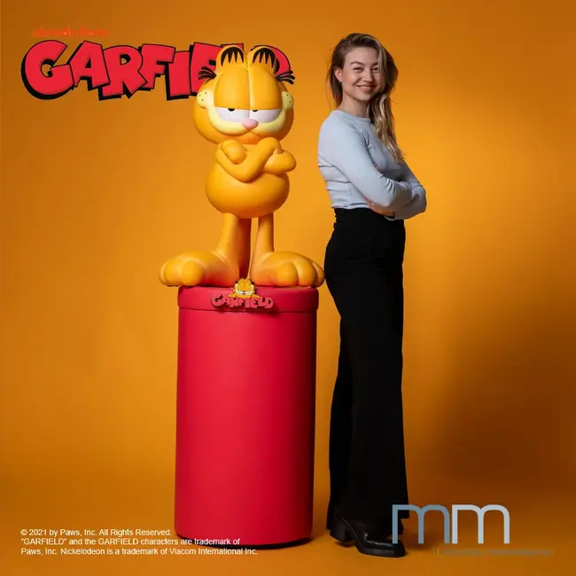 Garfield-Comicfigur in Lebensgröße, 90 cm