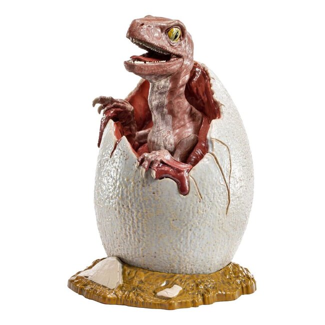 Jurassic Park Spielzeug-Schatzstatue Raptor-Ei Das Leben findet einen Weg 12 cm