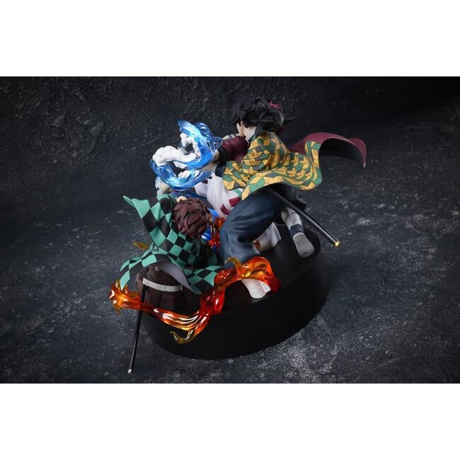 Demon Slayer: Kimetsu no Yaiba PVC Figure Tanjiro Kamado & Giyu Tomioka & Akaza 13 cm