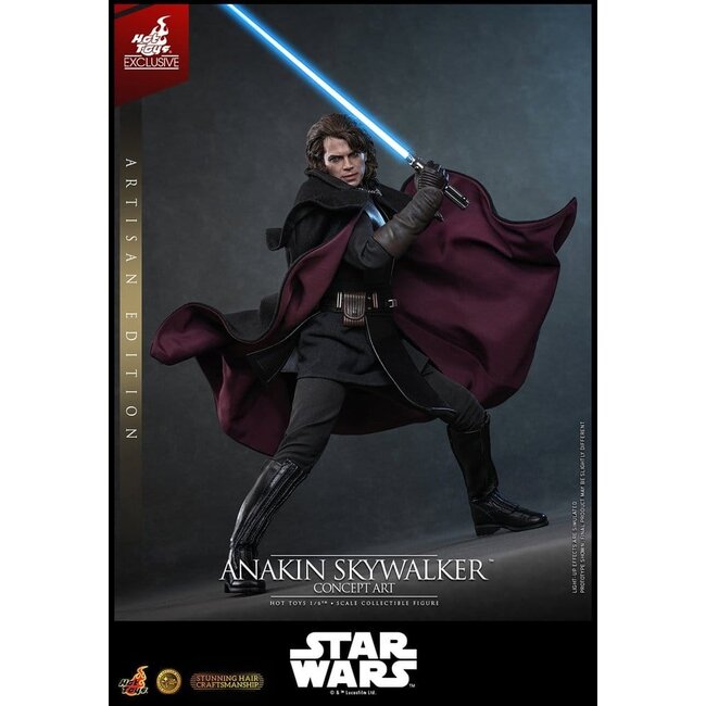 Star Wars Episode III: Die Rache der Sith – Film-Meisterwerk-Actionfigur 1/6 Anakin Skywalker (Konzeptkunst-Version) (Artisan Edition) – Hot Toys Exklusiv – 31 cm