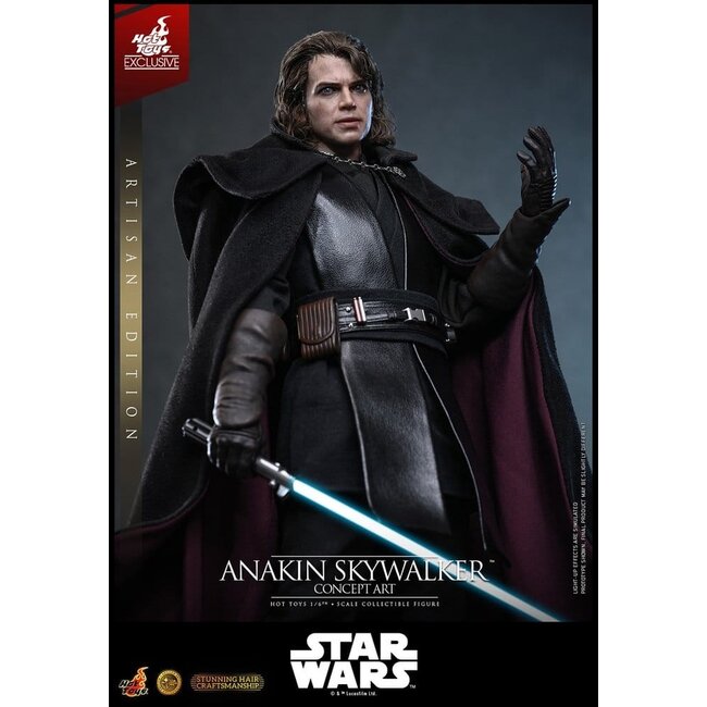 Star Wars Episode III: Die Rache der Sith – Film-Meisterwerk-Actionfigur 1/6 Anakin Skywalker (Konzeptkunst-Version) (Artisan Edition) – Hot Toys Exklusiv – 31 cm