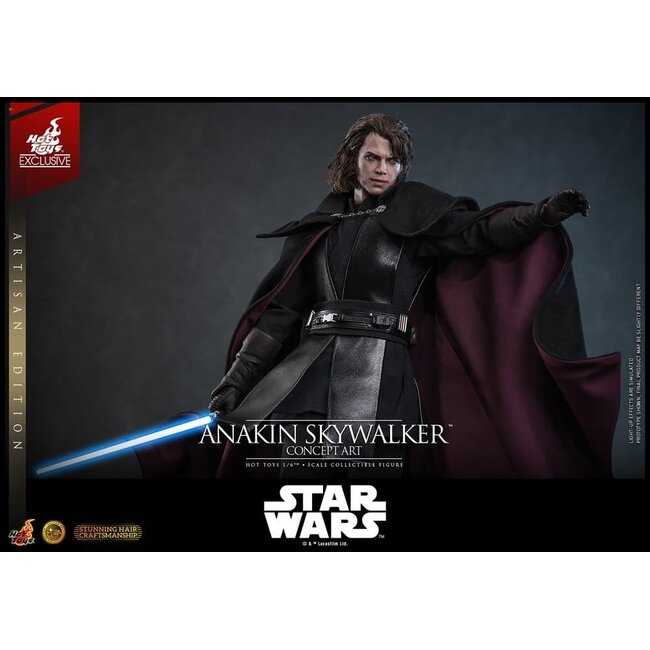 Star Wars Episode III: Die Rache der Sith – Film-Meisterwerk-Actionfigur 1/6 Anakin Skywalker (Konzeptkunst-Version) (Artisan Edition) – Hot Toys Exklusiv – 31 cm
