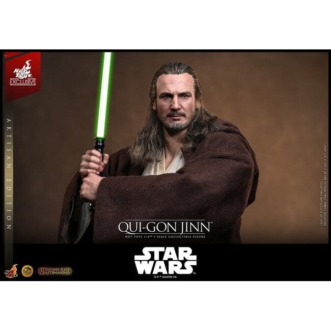 Star Wars: Episode I – Die dunkle Bedrohung – Film-Meisterwerk-Actionfigur 1/6 Qui-Gon Jinn (Artisan Edition) – Hot Toys Exklusiv – 32 cm
