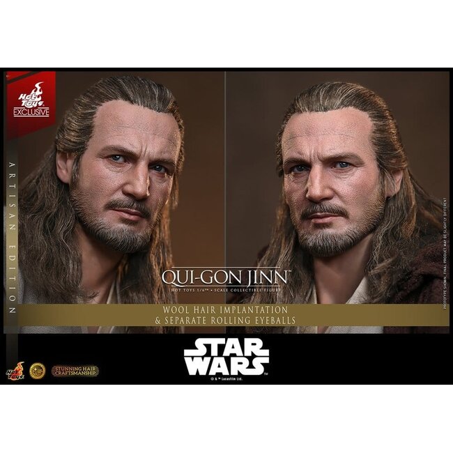 Star Wars: Episode I – Die dunkle Bedrohung – Film-Meisterwerk-Actionfigur 1/6 Qui-Gon Jinn (Artisan Edition) – Hot Toys Exklusiv – 32 cm