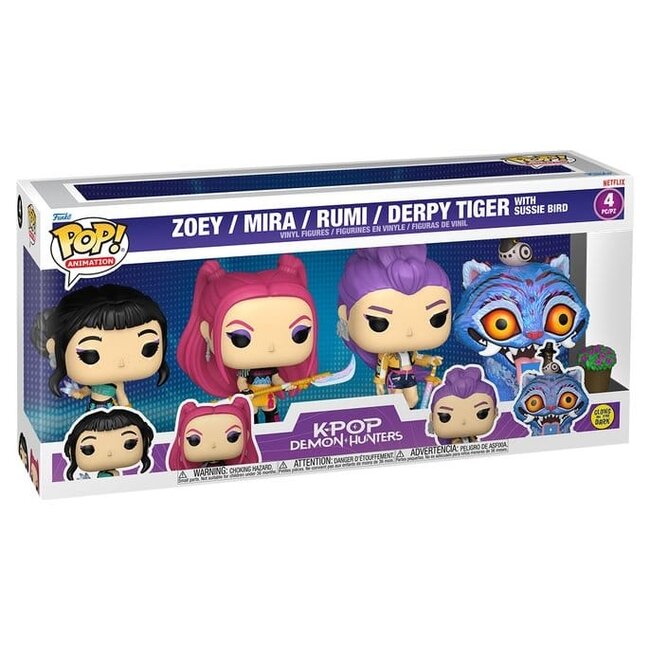 KPop Demon Hunters POP! Vinyl Figures 4-Pack KPOP DH