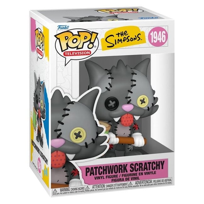 Simpsons POP! Animation Vinylfigur Scratchy Patchwork 9 cm