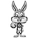 Funko Space Jam Super Sized Jumbo POP! Vinylfigur Bugs Bunny (JV) 10" 25 cm